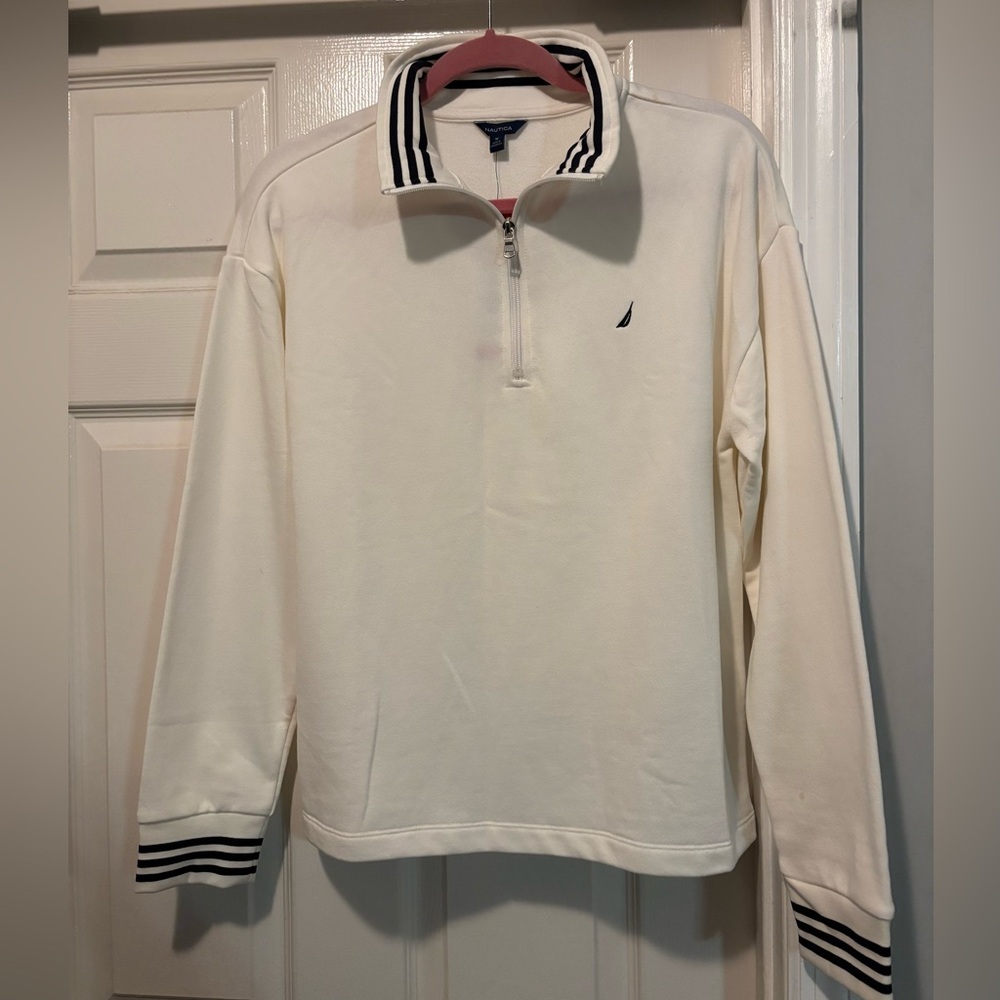 Nautica Women’s Quarter Zip Pullover Sz M